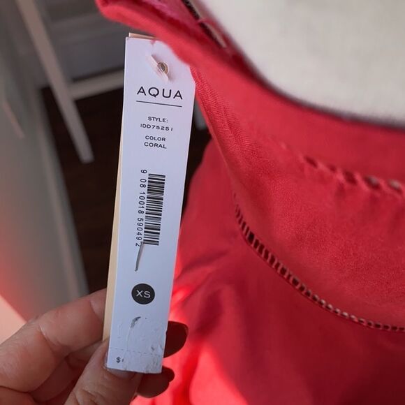 Aqua Women's Red Ladder‎ Inset Fit And Flare Dress - Picture 8 of 9